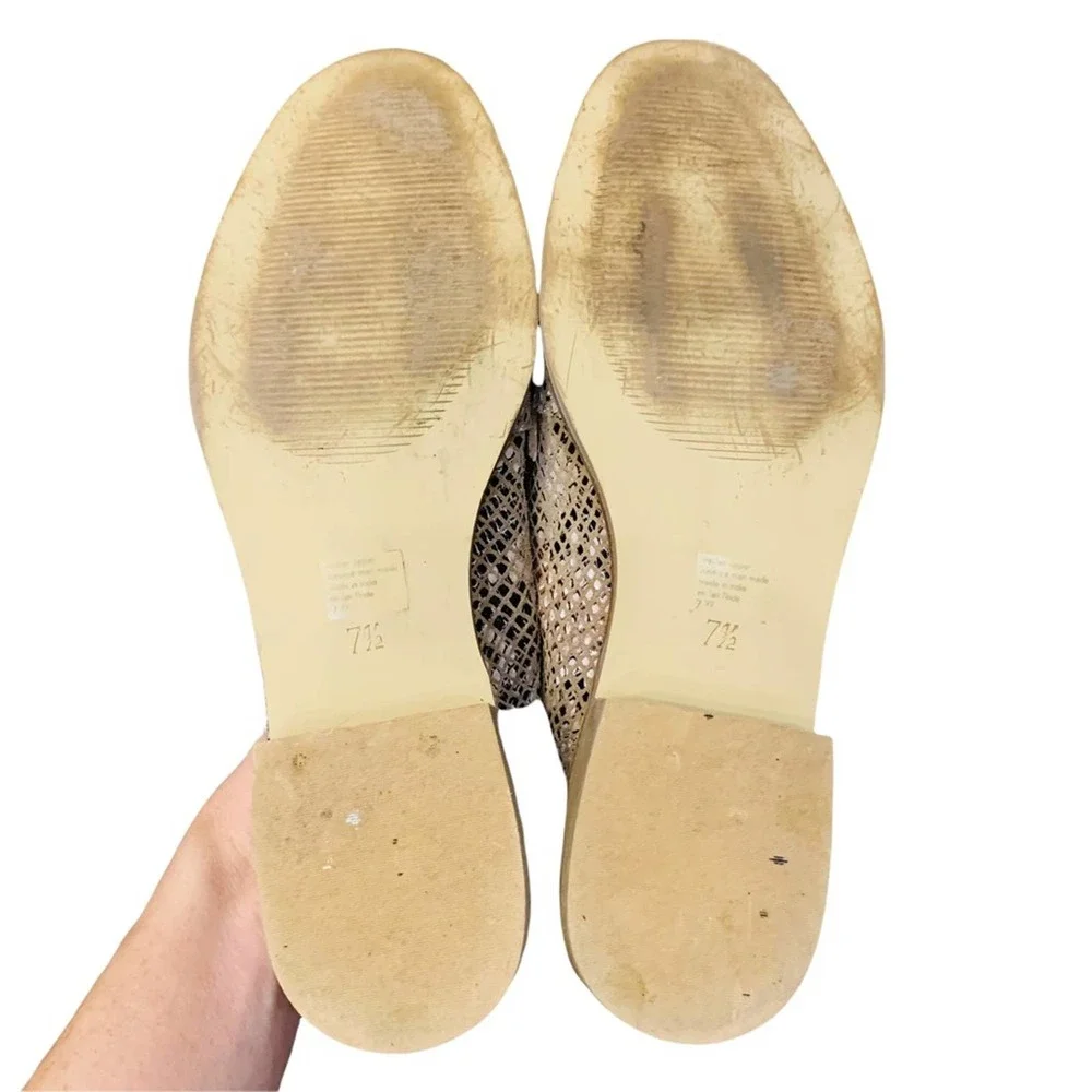 Anthropologie Seychelles Tiger Eyes Weekend Leather Loafers 7.5 - Picture 9 of 11